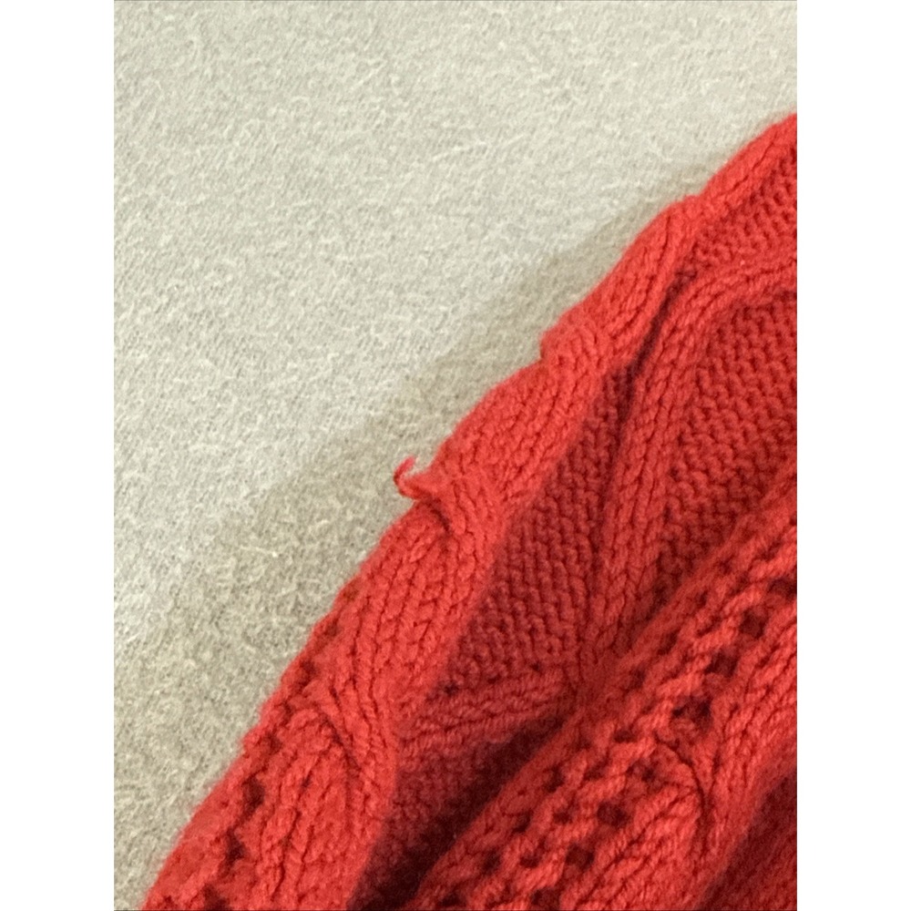 Vintage 90s Cable Knit Zip Up Cardigan Sweater XL Pockets Y2K Full Zip Preppy‎ - Picture 13 of 16